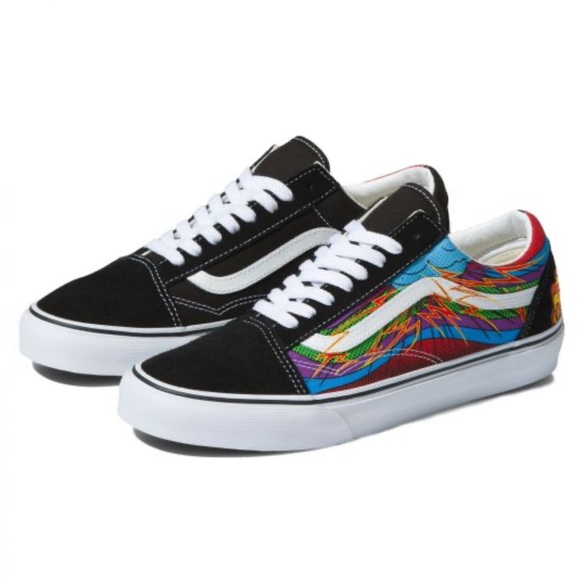 Vans Other - Vans Old Skool Electric Flame Sneakers Women 7 Youth 5.5